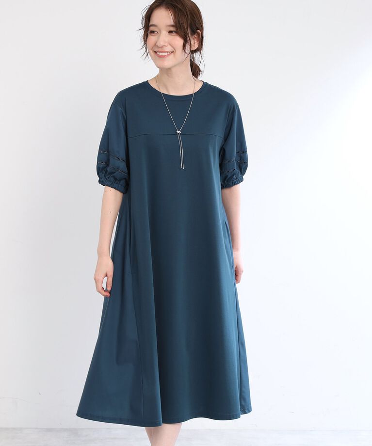 Reflect「【E‐QUALITY／手洗い可】リラクシーワンピース」|ワンピース|ブルーグリーン(09