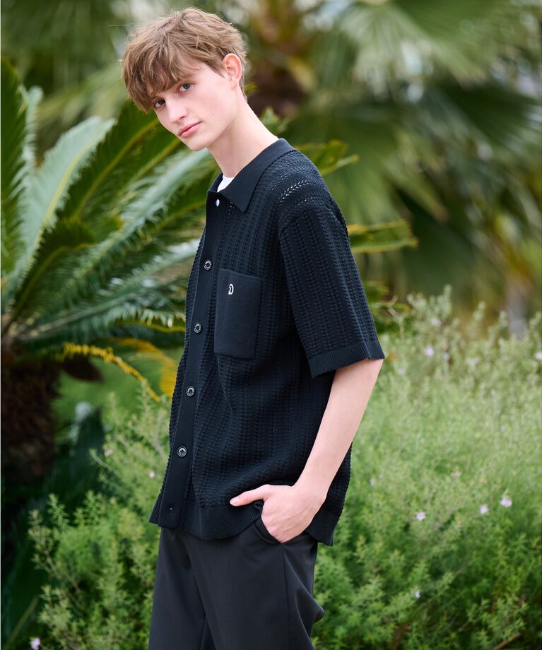 DRESSTERIOR「【Safari5月号掲載】オーガニックコットン キューバニットシャツ」|ニット・セーター|