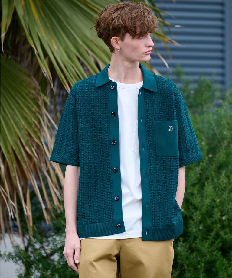DRESSTERIOR「【Safari5月号掲載】オーガニックコットン キューバニットシャツ」|ニット・セーター|