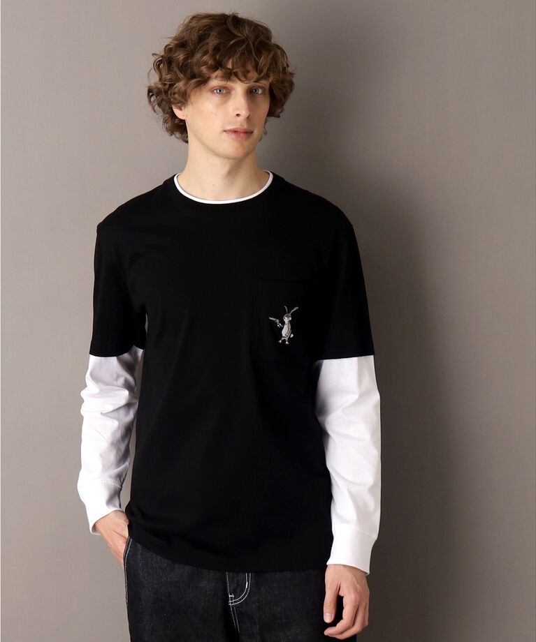 DRESSTERIOR「フェイクレイヤード ロングTシャツ」|Tシャツ・カットソー|