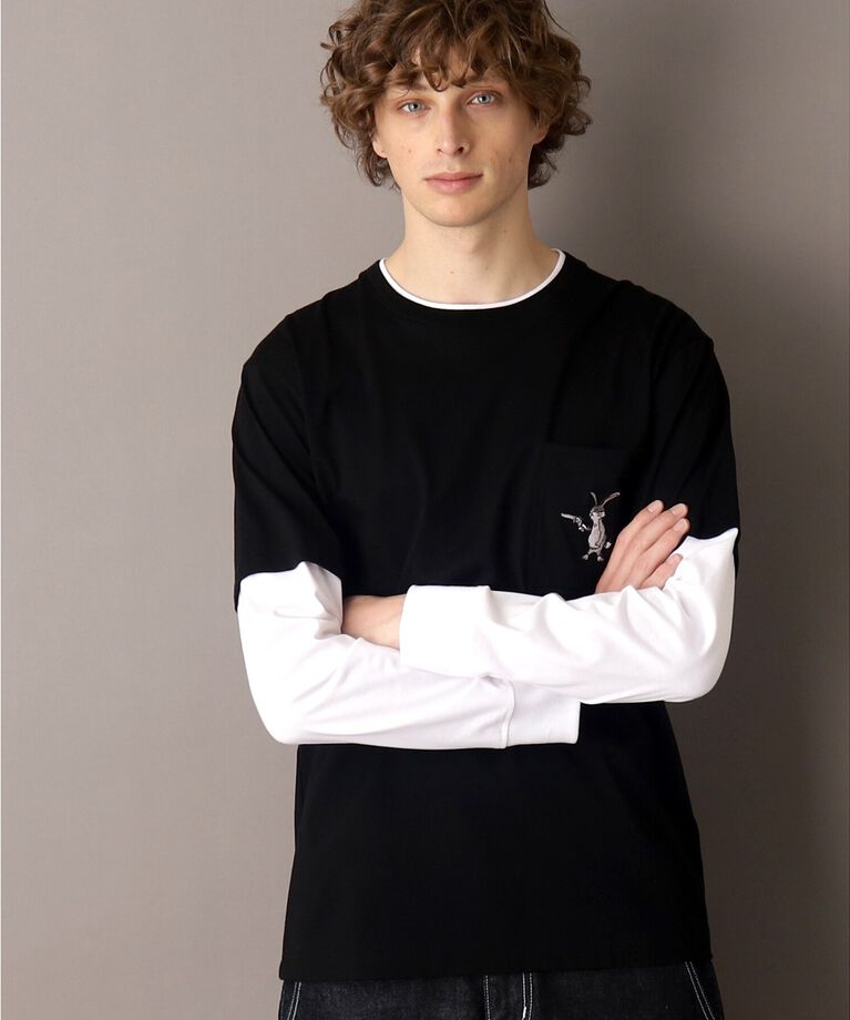 DRESSTERIOR「フェイクレイヤード ロングTシャツ」|Tシャツ・カットソー|