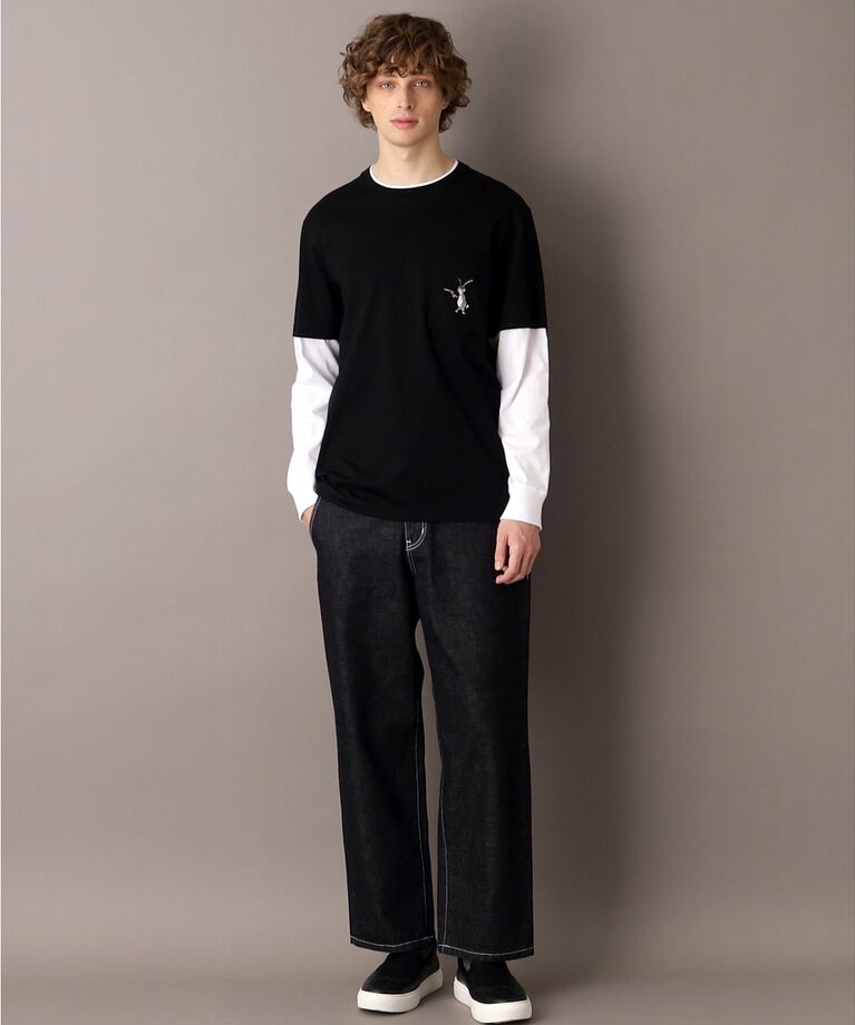 DRESSTERIOR「フェイクレイヤード ロングTシャツ」|Tシャツ・カットソー|