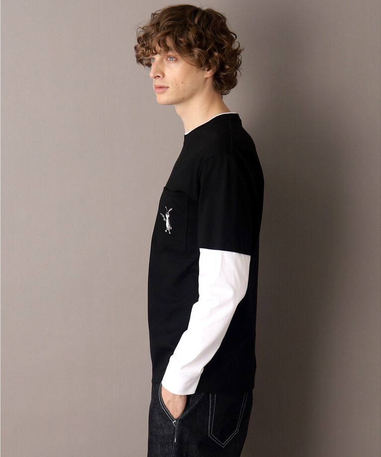 DRESSTERIOR「フェイクレイヤード ロングTシャツ」|Tシャツ・カットソー|