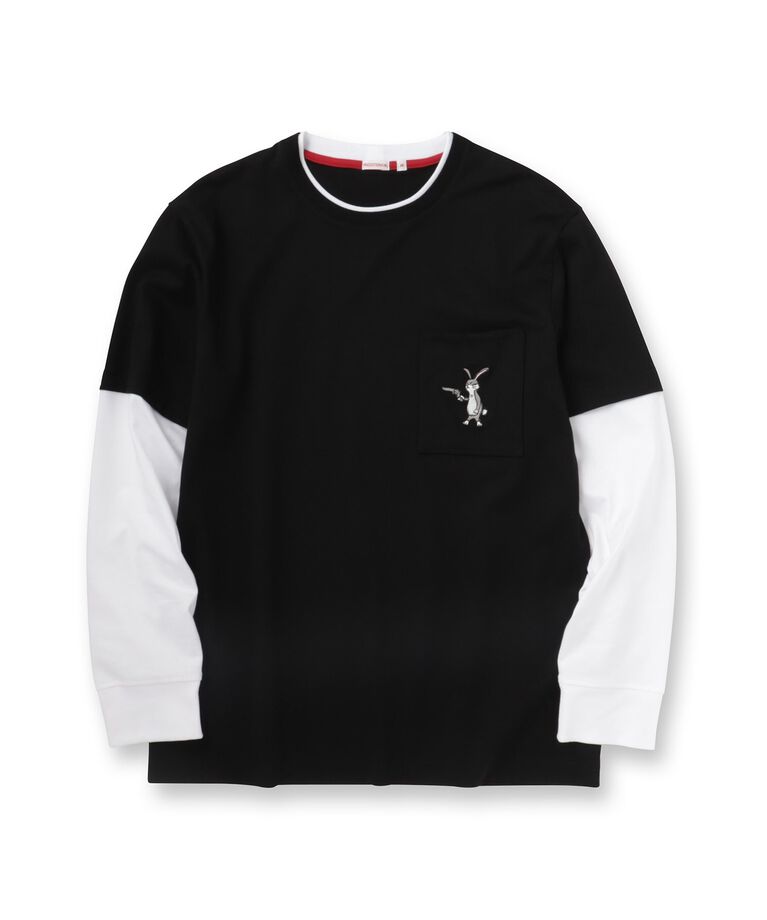 DRESSTERIOR「フェイクレイヤード ロングTシャツ」|Tシャツ・カットソー|