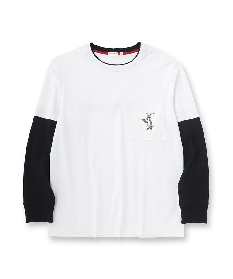 DRESSTERIOR「フェイクレイヤード ロングTシャツ」|Tシャツ・カットソー|