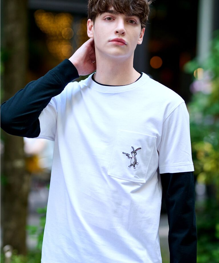 DRESSTERIOR「フェイクレイヤード ロングTシャツ」|Tシャツ・カットソー|