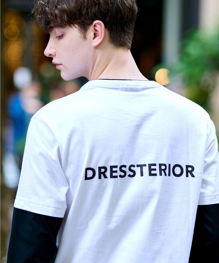 DRESSTERIOR「フェイクレイヤード ロングTシャツ」|Tシャツ・カットソー|