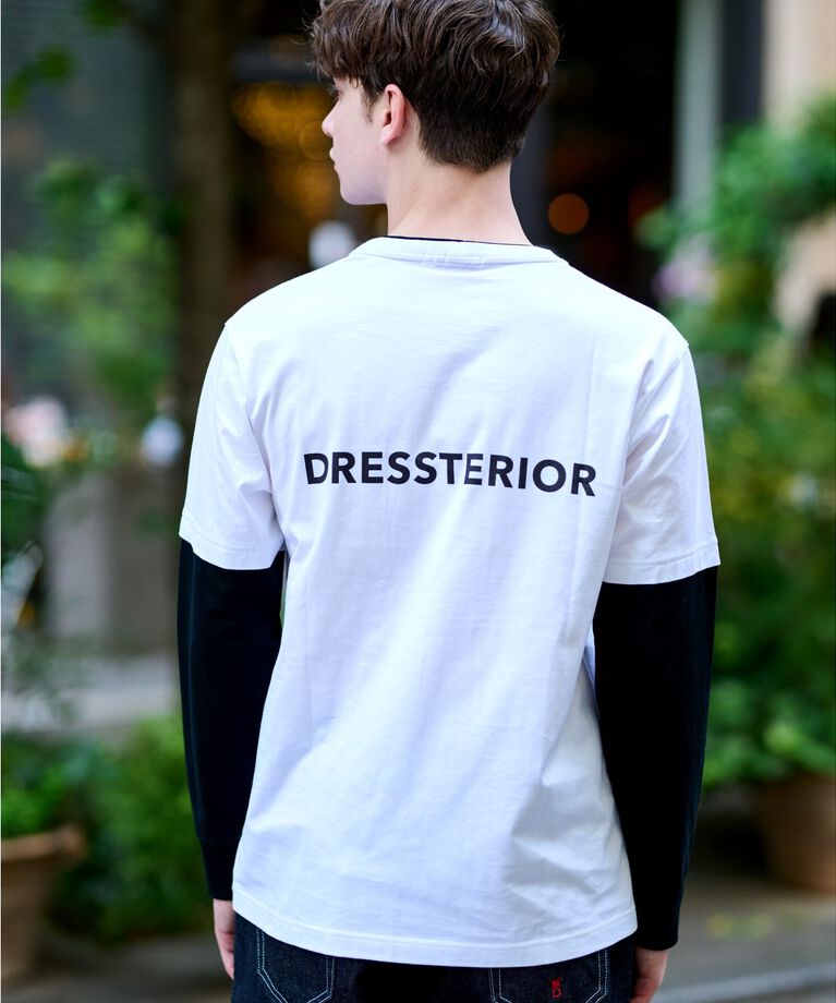 DRESSTERIOR「フェイクレイヤード ロングTシャツ」|Tシャツ・カットソー|