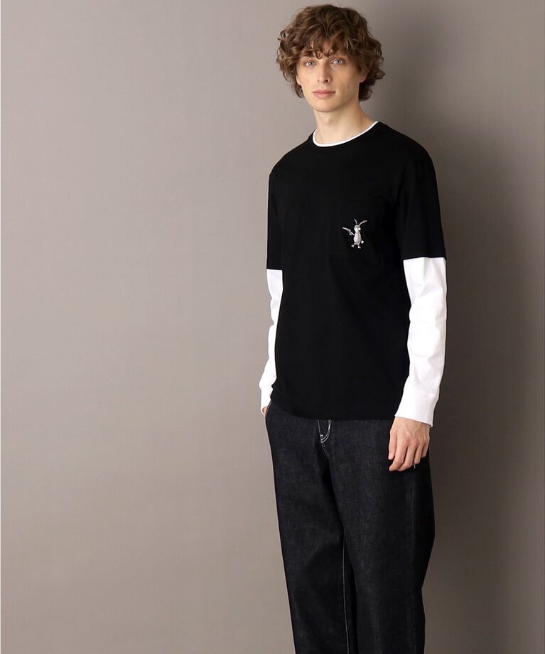 DRESSTERIOR「フェイクレイヤード ロングTシャツ」|Tシャツ・カットソー|