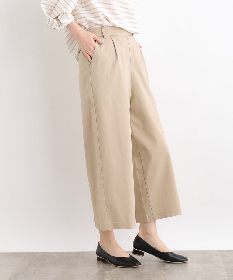 grove「＜接触冷感・多サイズ＞サマーハイパーストレッチクロップドワイドパンツ」|その他|