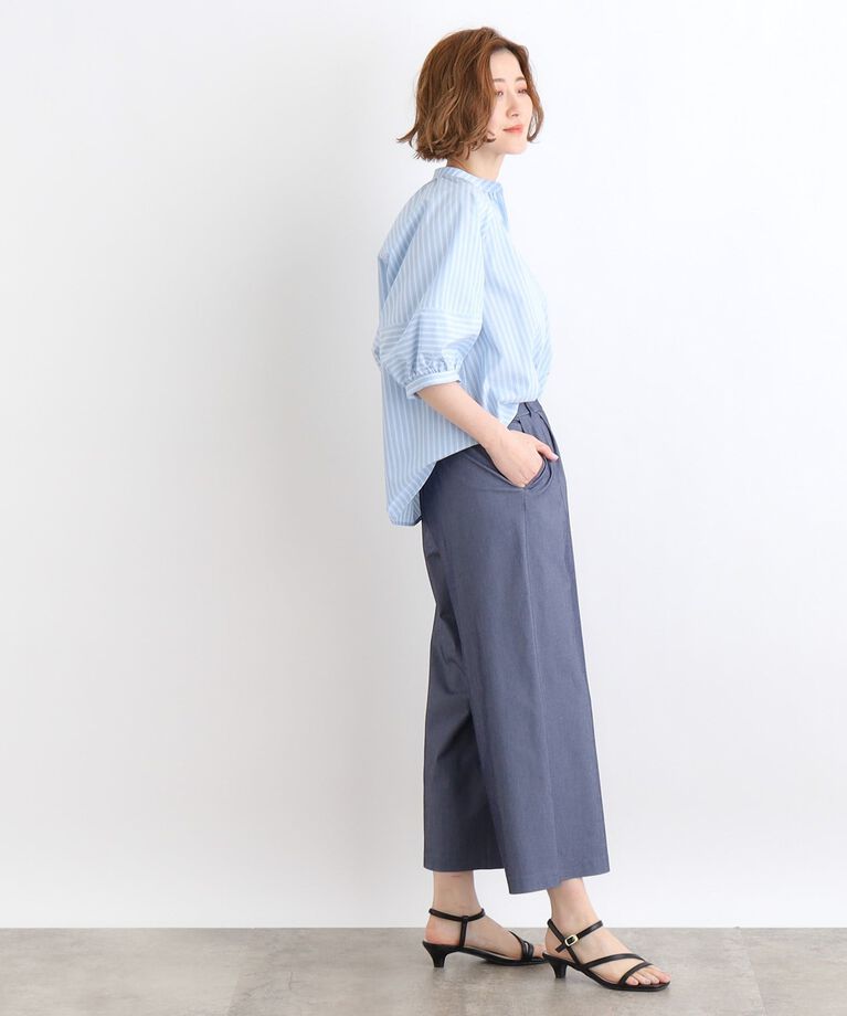 grove「＜接触冷感・多サイズ＞サマーハイパーストレッチクロップドワイドパンツ」|その他|