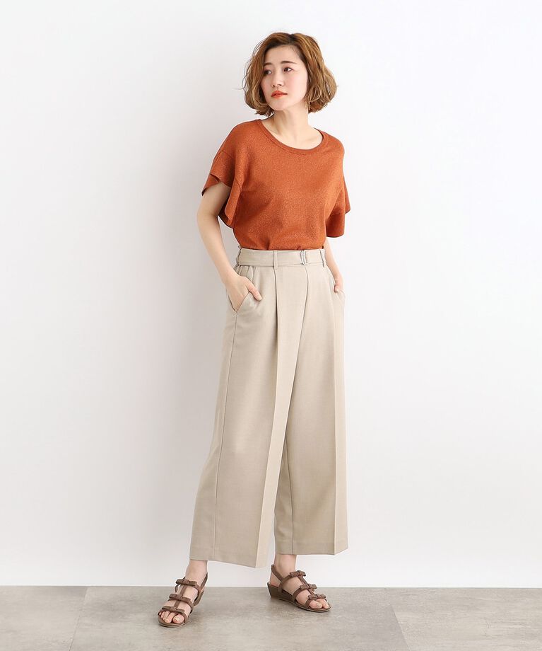 grove「【夏に嬉しい機能付き】ベルト付きワイドパンツ」|その他|