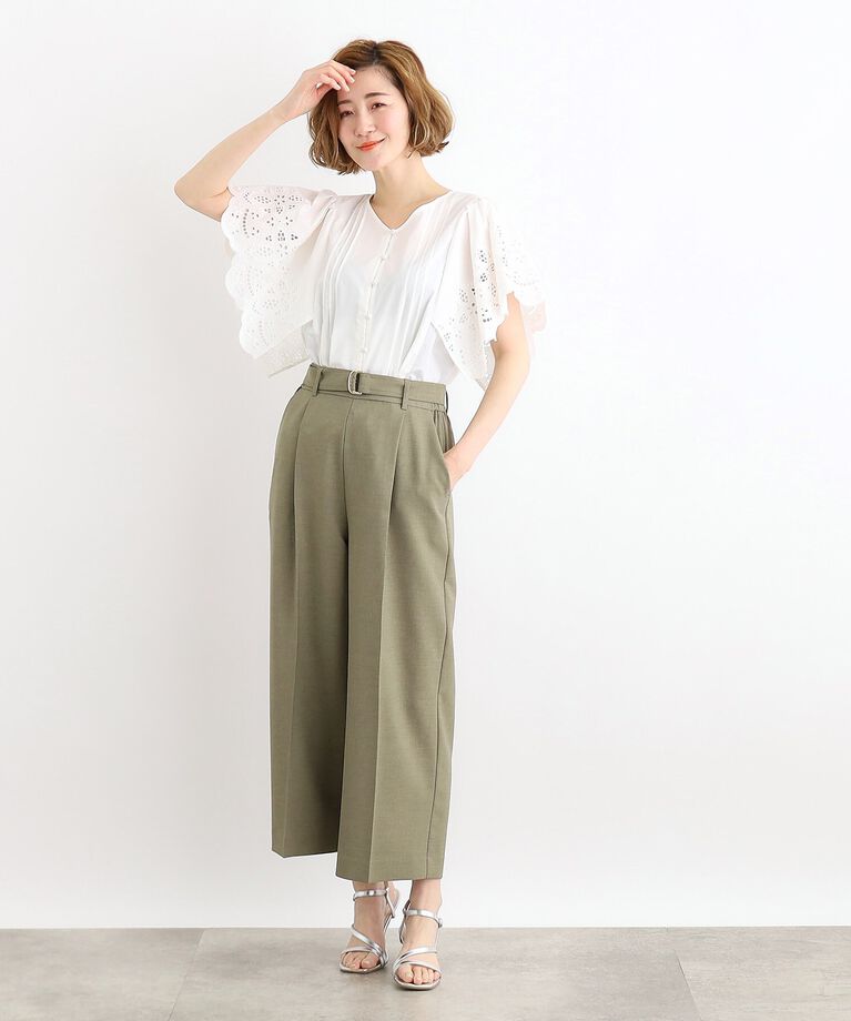 grove「【夏に嬉しい機能付き】ベルト付きワイドパンツ」|その他|