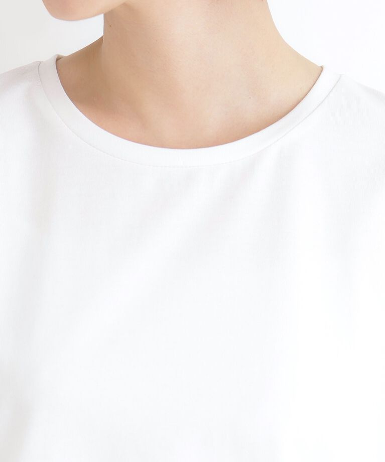 grove「【洗える・接触冷感・UV】袖刺繍デザインTシャツ」|Tシャツ・カットソー|