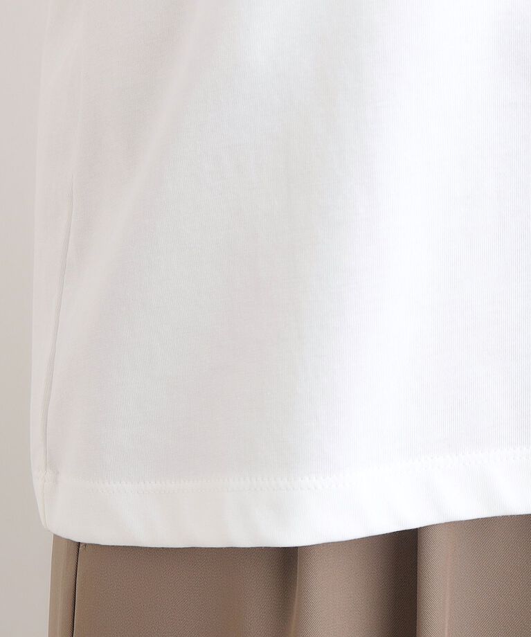 grove「【洗える・接触冷感・UV】袖刺繍デザインTシャツ」|Tシャツ・カットソー|