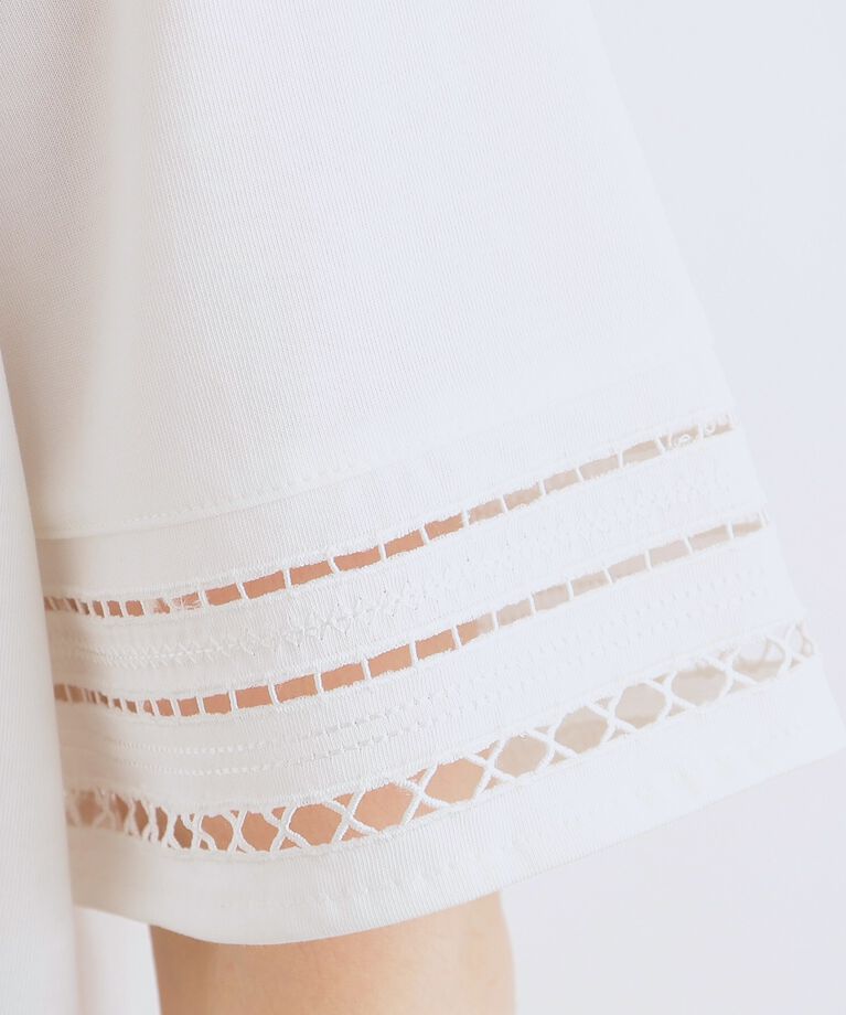 grove「【洗える・接触冷感・UV】袖刺繍デザインTシャツ」|Tシャツ・カットソー|