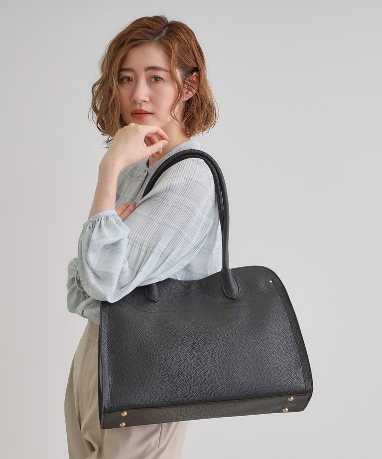 grove「【A4】【トレンドのボストン型】ラウンド機能トート」|トートバッグ|