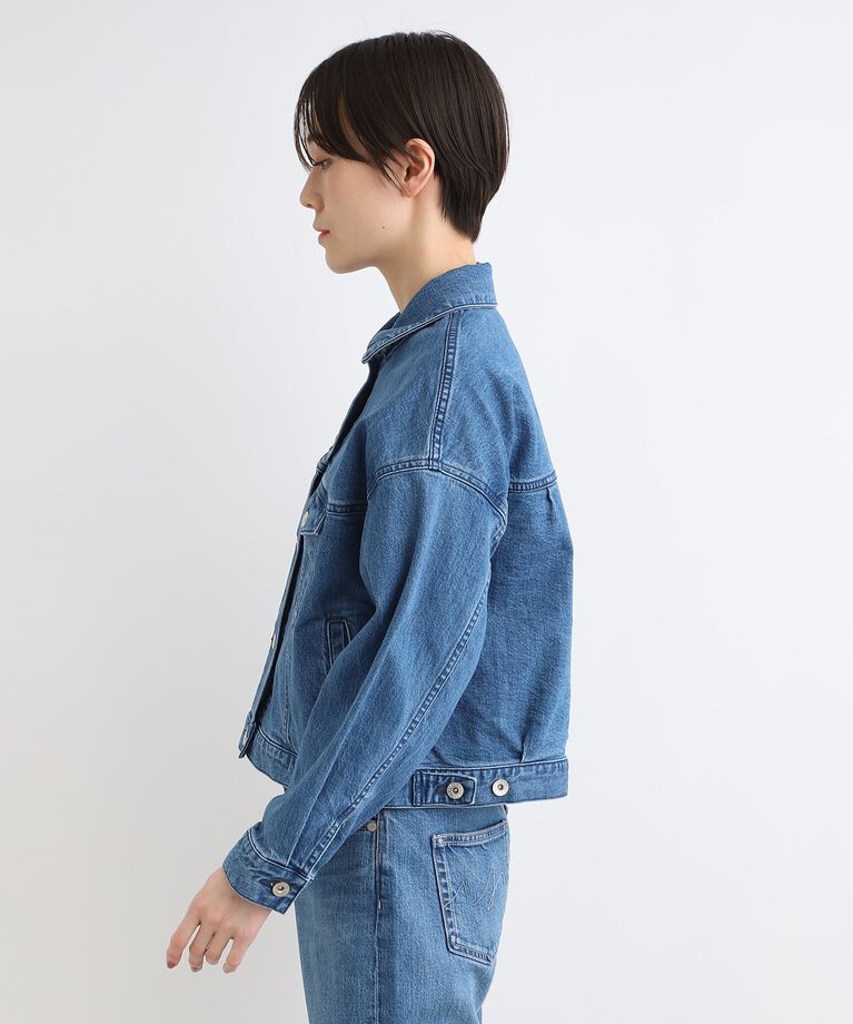 INDIVI「【トレンド！／ストレッチ／SETUP可能】ベーシックデニムジャケット」|デニムジャケット|