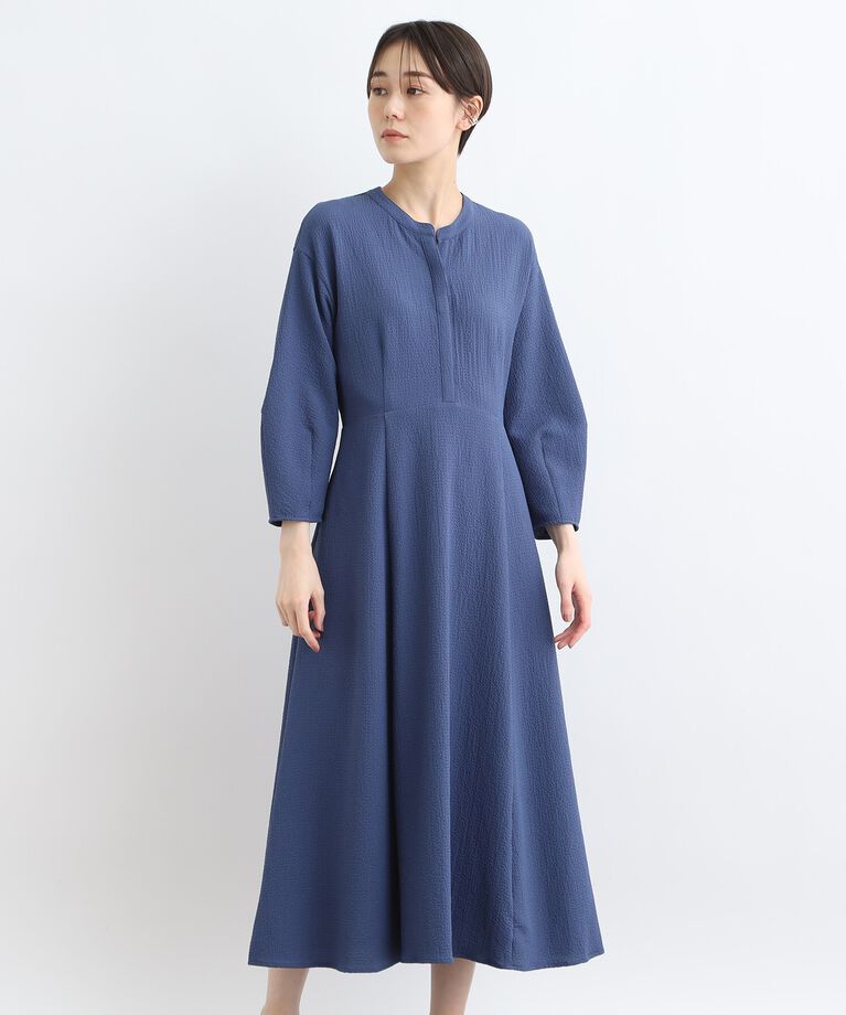 INDIVI「【洗える／SETUP可能／後ろゴム】フィット＆フレアワンピース」|ワンピース|
