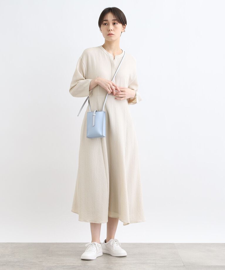INDIVI「【洗える／SETUP可能／後ろゴム】フィット＆フレアワンピース」|ワンピース|