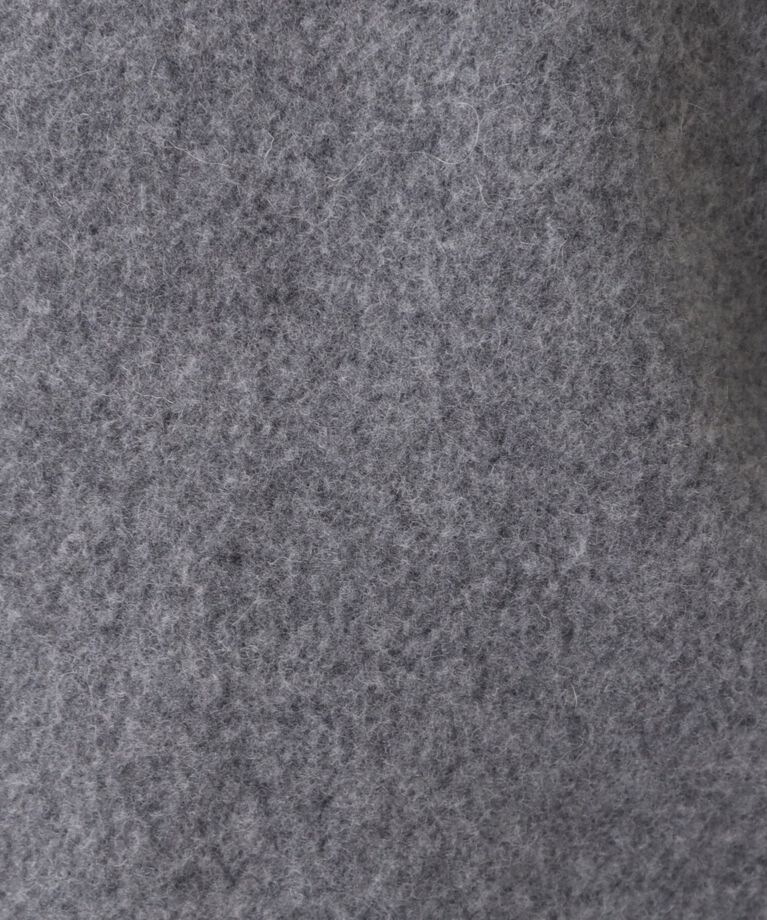 INDIVI「【日本製／カシミヤ混】ガウン風ロングコート」|ノーカラーコート|