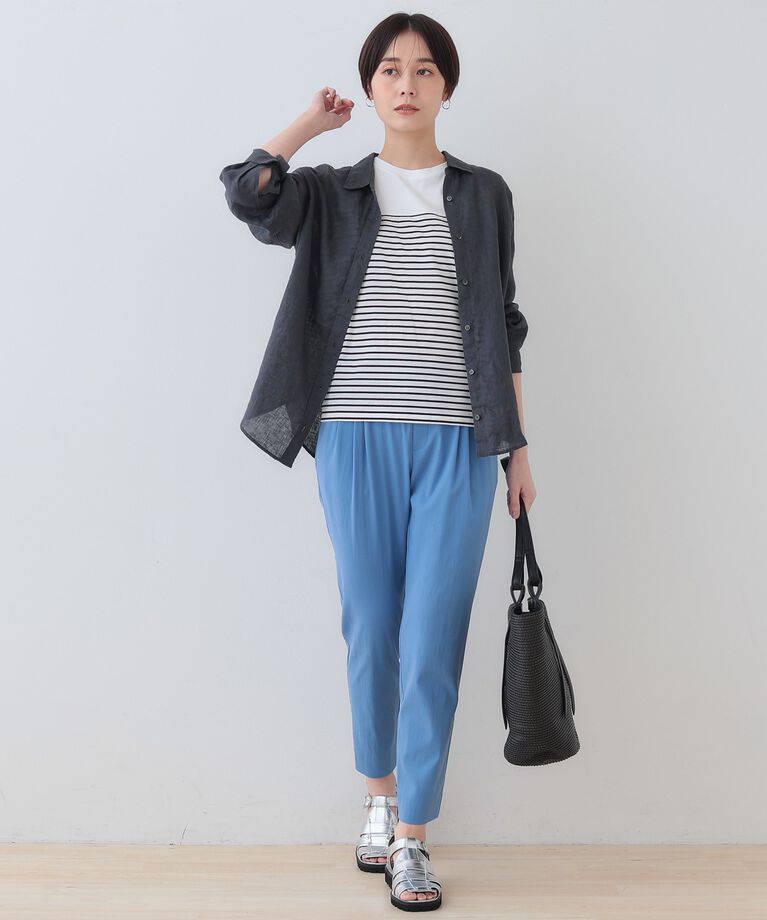 INDIVI「【毎年人気！／フレンチリネン】ベーシックシャツ」|シャツ・ブラウス|