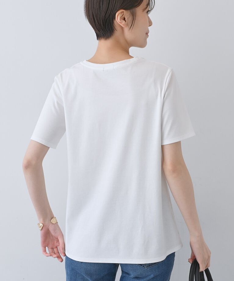 INDIVI「春SALE！【洗える】ねじりデザインTシャツ」|Tシャツ・カットソー|