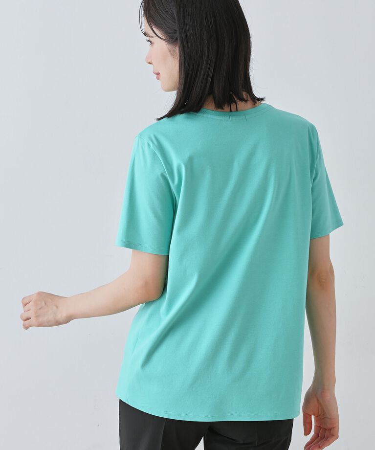 INDIVI「春SALE！【洗える】ねじりデザインTシャツ」|Tシャツ・カットソー|