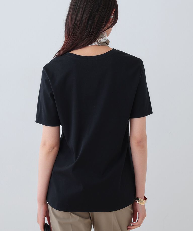 INDIVI「春SALE！【洗える】ねじりデザインTシャツ」|Tシャツ・カットソー|