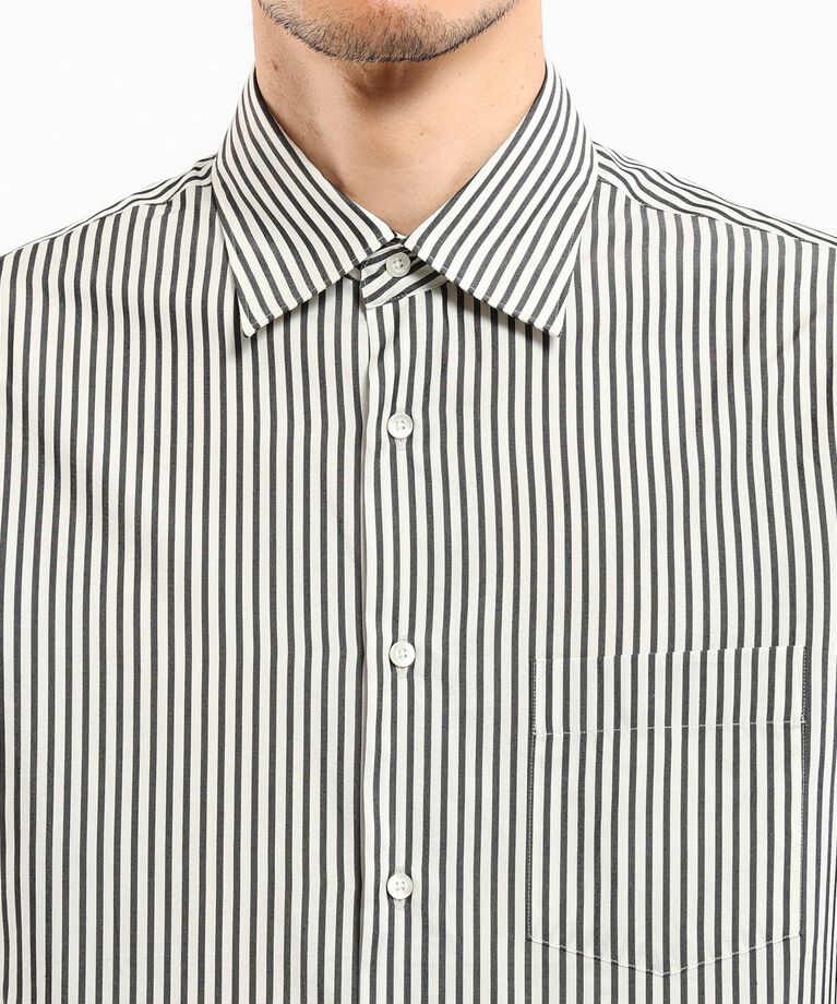 TAKEO KIKUCHI「【THE FLAGSHIP】コットンシルク ストライプ シャツ」|シャツ・ブラウス|