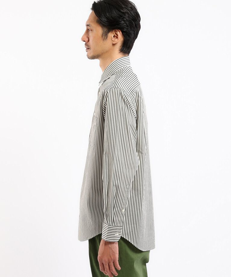 TAKEO KIKUCHI「【THE FLAGSHIP】コットンシルク ストライプ シャツ」|シャツ・ブラウス|