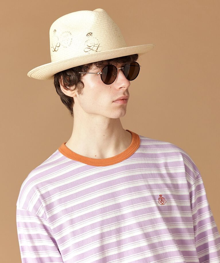 40CARATS&525「【Sサイズ～】ボーダー7分袖プルオーバージャージ」|Tシャツ・カットソー|