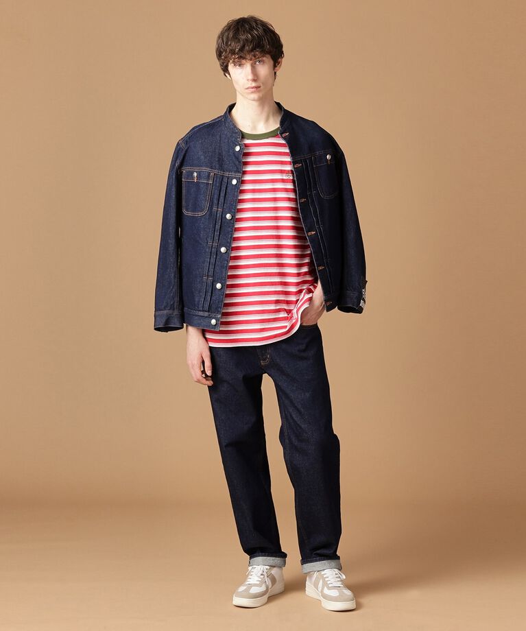 40CARATS&525「【Sサイズ～】ボーダー7分袖プルオーバージャージ」|Tシャツ・カットソー|