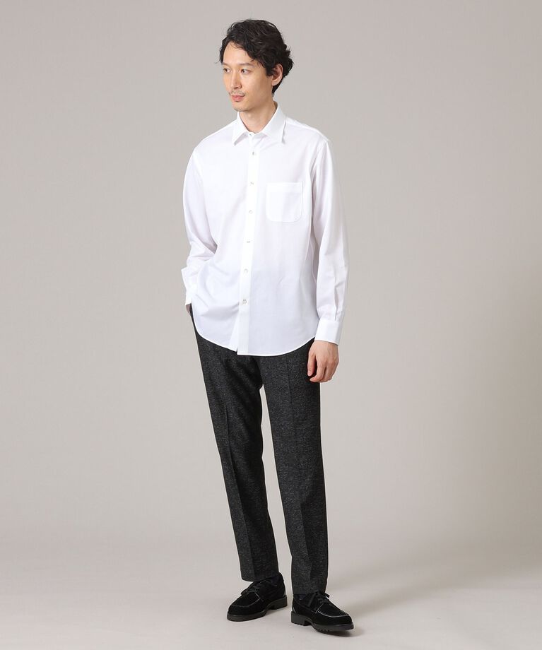 TAKEO KIKUCHI「【限定展開】先染めメランジ スラックス（セットアップ対応）」|その他|