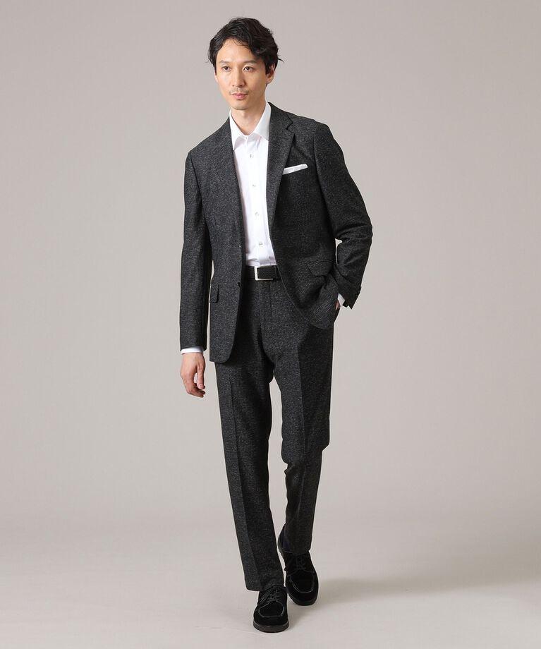 TAKEO KIKUCHI「【限定展開】先染めメランジ スラックス（セットアップ対応）」|その他|