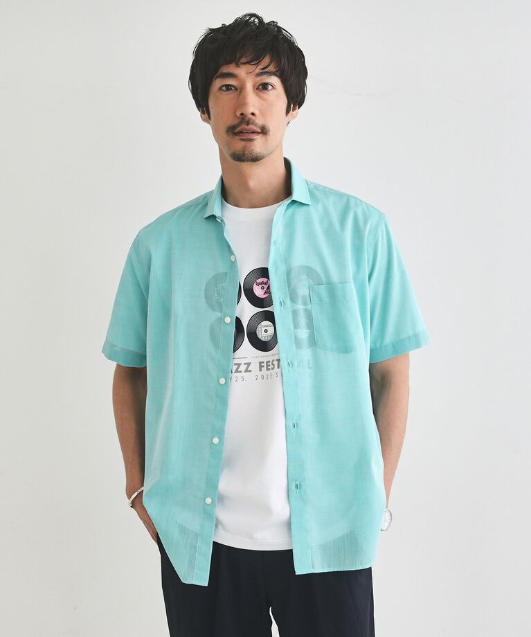 TAKEO KIKUCHI「接触冷感付き ローン 半袖シャツ」|シャツ・ブラウス|