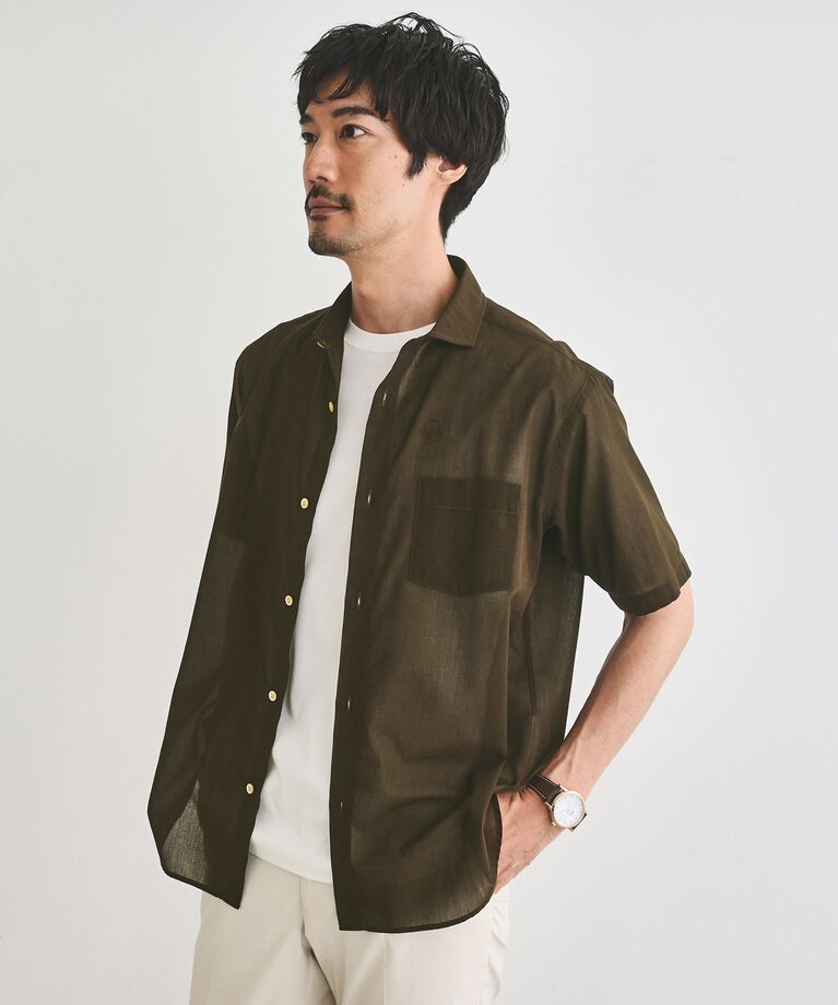 TAKEO KIKUCHI「接触冷感付き ローン 半袖シャツ」|シャツ・ブラウス|
