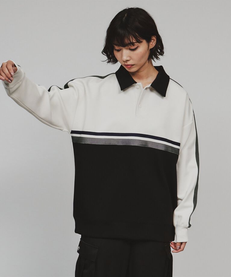tk.TAKEO KIKUCHI「テープ配色ポロカットソー」|Tシャツ・カットソー|