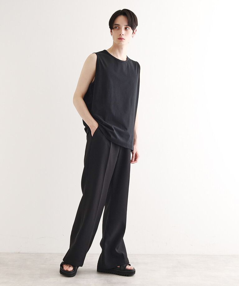 tk.TAKEO KIKUCHI「【接触冷感／UVカット／抗菌】フレンドリークールノースリーブカットソー」|Tシャツ・カットソー|
