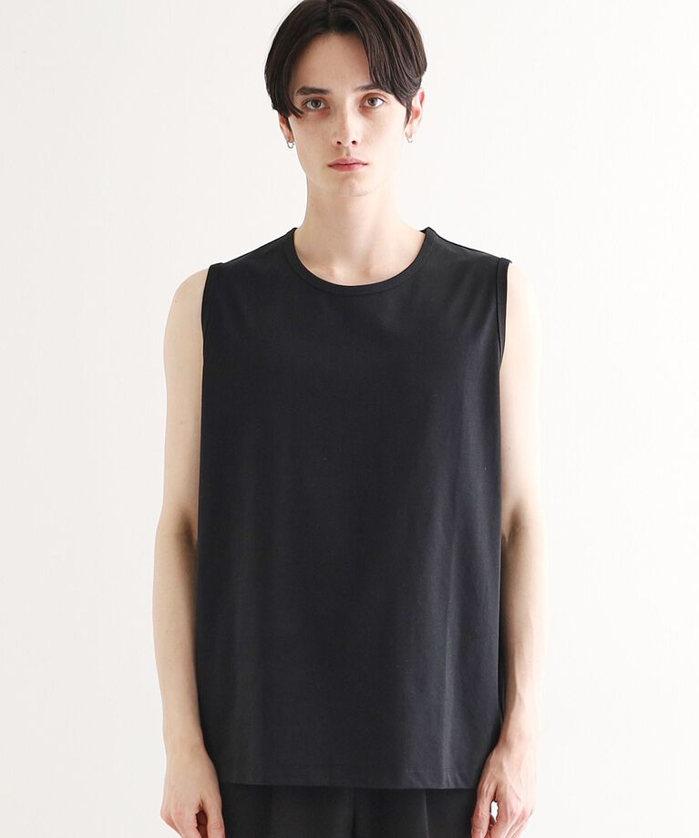 tk.TAKEO KIKUCHI「【接触冷感／UVカット／抗菌】フレンドリークールノースリーブカットソー」|Tシャツ・カットソー|