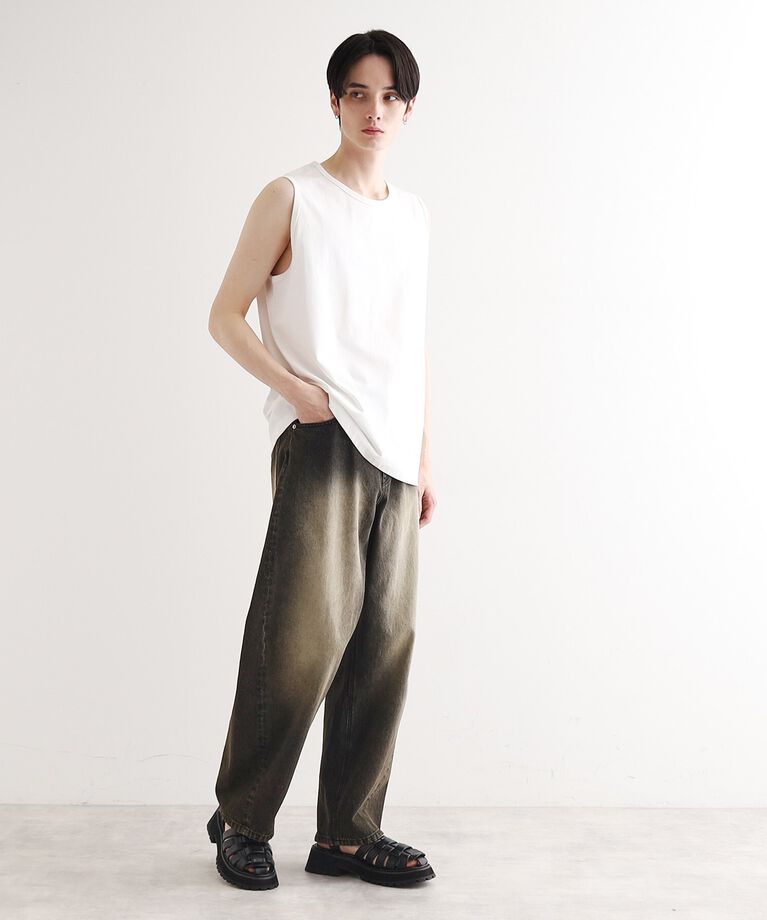 tk.TAKEO KIKUCHI「【接触冷感／UVカット／抗菌】フレンドリークールノースリーブカットソー」|Tシャツ・カットソー|