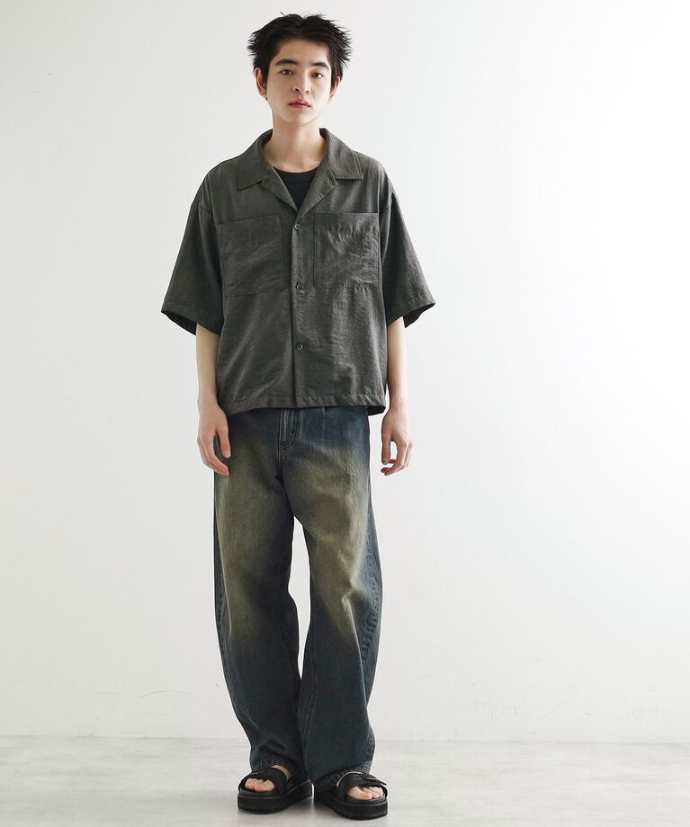 tk.TAKEO KIKUCHI「ヴィンテージライククロップドシャツ」|シャツ・ブラウス|