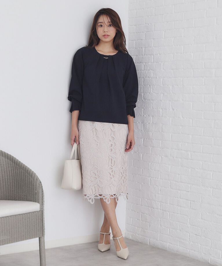 index「キャンディースリーブタックトップス【洗濯機洗い可/抗ピル/防シワ/ストレッチ】」|Tシャツ・カットソー|