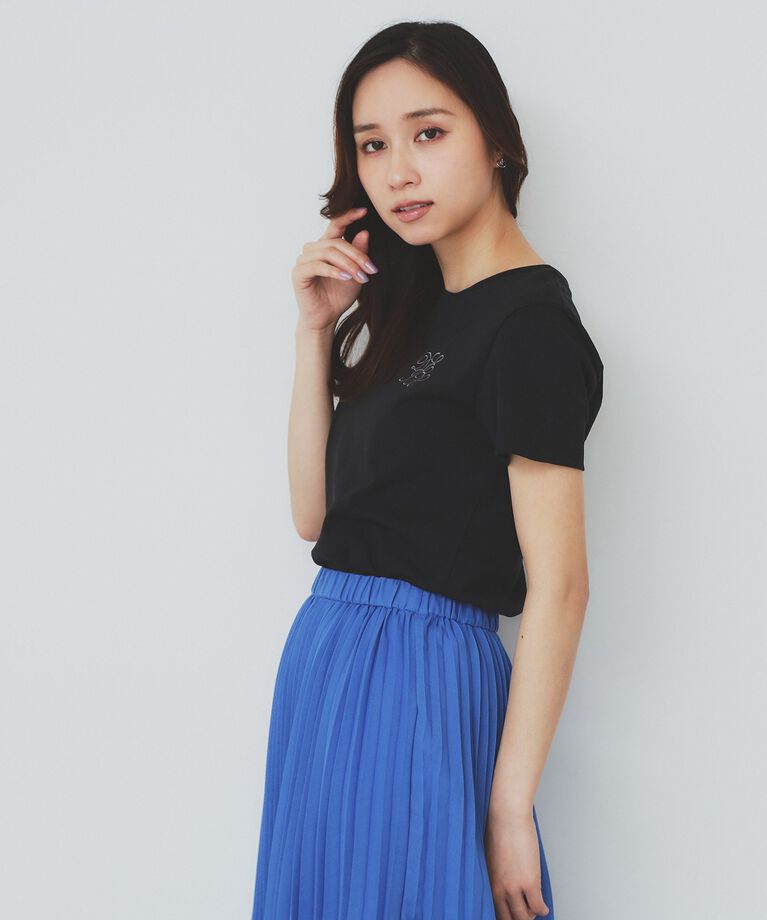 index「エンブレム刺繍Tシャツ【UV/接触冷感/洗濯機洗い可】」|Tシャツ・カットソー|