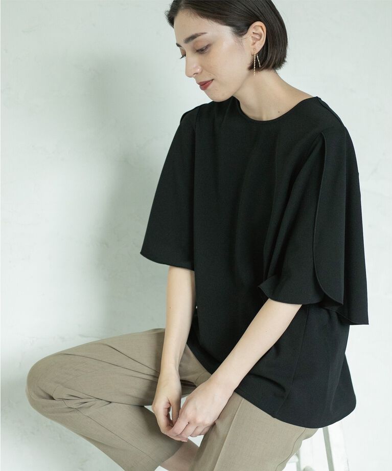 OPAQUE.CLIP「UV チューリップスリーブトップス【吸水速乾/洗濯機洗い可】」|Tシャツ・カットソー|