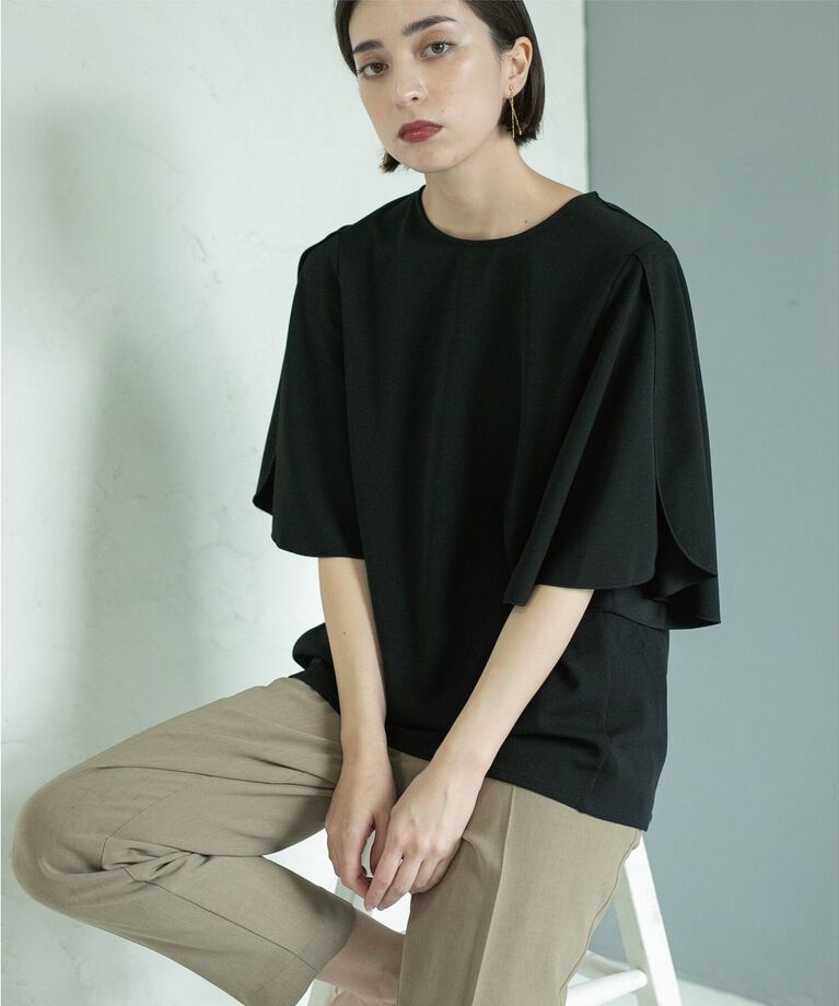 OPAQUE.CLIP「UV チューリップスリーブトップス【吸水速乾/洗濯機洗い可】」|Tシャツ・カットソー|