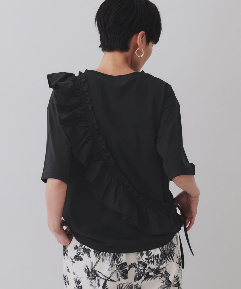 OPAQUE.CLIP「フリルドッキングカットソー【洗濯機洗い可】」|Tシャツ・カットソー|
