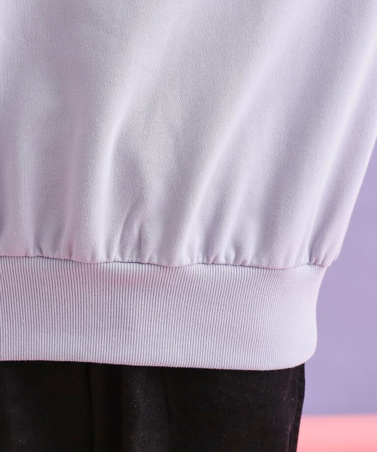 PINK-latte「ミニ裏毛レイヤードプルオーバー」|Tシャツ・カットソー|