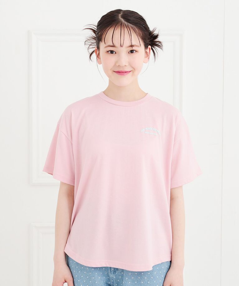 PINK-latte「接触冷感くまちゃんTシャツ」|Tシャツ・カットソー|