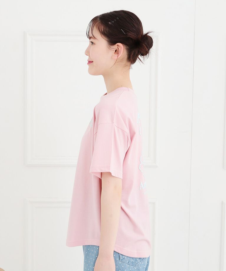 PINK-latte「接触冷感くまちゃんTシャツ」|Tシャツ・カットソー|
